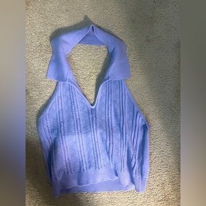 Medium purple halter top